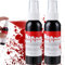 SUNDEER Fake Blood Gel Spray, 60ml Washable Red Fake Blood Liquid, Halloween Makeup for Vampire Monster Zombie Bride, Cosplay Halloween Party (2PC)