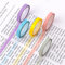 Sliverdew 5 Rollen Highlight Strips Abnehmbare Fluoreszierende Farbiges Transparentes Klebeband Notizzettel Textmarker-klebeband Für Lehrer Schüler Klasse Büro, 0,6cm X 5m