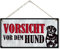 CARISPIBET Vorsicht vor dem Hund! Hausschilder für Hundebesitzer Warnschilder für Ihr Eingangstor praktische Hausschild-Türschilder 15,2 x 30,5 cm