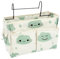 HNJKJEU Bett Organizer Bett Tasche mit Darhthaken Hängetasche Hochbett Aufbewahrungstasche für Buch, Magazin, Handy, Kopfhörer Bett Aufbewahrung (Blaue Wolke)