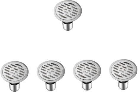 HOMSFOU 5St Bodenablauf Stainless Steel ausstecher Rentier Filter Ablaufsieb aus Edelstahl Badewannenablauf mit Haarfänger 10cm Kanaldeckel Toilettenartikel Abflussrohr 15c Haarempfänger