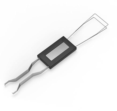 Extracteur de touches 1/2 – Outils de nettoyage de clavier, outil de retrait de touches en acier inoxydable noir, extracteur de fil expert à double extrémité | Extracteur de touches de fil avec deux