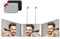 Miroir 360 degrés Coiffure Homme, Femme pour se Couper Les Cheveux Seul. Miroir Triple Portable pour Porte ou Coiffeuse. Hauteur Réglable. Miroir 3 Faces Pliable pour barbier, Coiffeur. avec LED