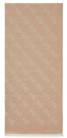 GUESS Ruma Jacquard Scarf White Logo
