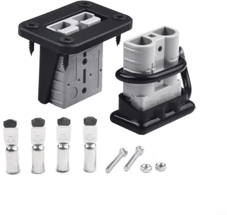 Batteriekabel-Anschlüsse, Batterie-Schnellverbindung mit bündiger Montagehalterung für Boot, Seilwinde, Auto, Schleppmotor, 2 Stück