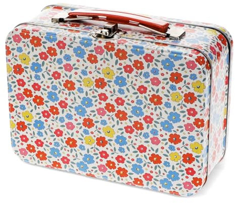 Rex London Metallköfferchen Tilde Metall Box Blumen-Motiv für Kinder ab 3 Jahre
