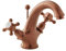 Milano Elizabeth - Traditional Mono Basin Mixer Tap with Crosshead Handles - Brushed Bronze