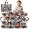 Varrotoy Kinder Reibungsbetriebene Rennwagen,15 Stück Mini Auto Spielzeug mit Spielmatte,Trägheit Fahrzeug Auto Spielzeug für Kinder Jungen Mädchen ab 3 Jahren