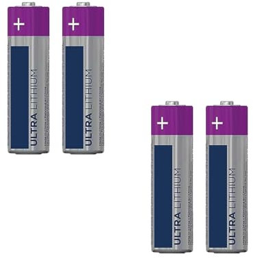 Batteria AA Ultra Lithium LR06 – Confezione da 4 pezzi, Ø14,5 x 50,5 mm, ideale per dispositivi elettronici e giocattoli.