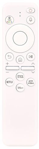 BN59-01456A Replace Voice Remote fit for Samsung 4K Smart Monitor M8 M80D M7 M70D, Frame QLED 4K TV LS03D,The Serif QLED 4K Smart TV LS01D QN75LS03DAFXZA LS32DM703UNXZA QN55LS03DDFXZA QN65LS01DAFXZ