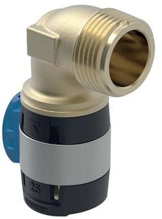 Geberit FlowFit Übergangsbogen 90° mit AG, 25 mm x 3/4