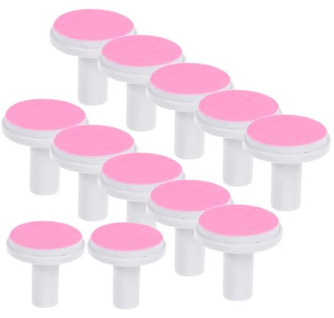 LOLIPPYY 12pcs Electric Nail Buffer Replacement for Adults Gentle Grinding and Trimming Pads for Fingernails and Toenails Compatibility Electric Nail Tools