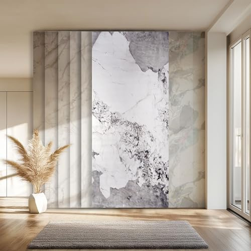 HEXIM Marmorplatten Optik 3 Stück 280x122 cm SPC Kunststoff Innen & Außenbereich Granit Steinoptik - Duschrückwand Küchenrückwand Spritzschutz Badverkleidung (10,25 m² 2011B) A-Serie