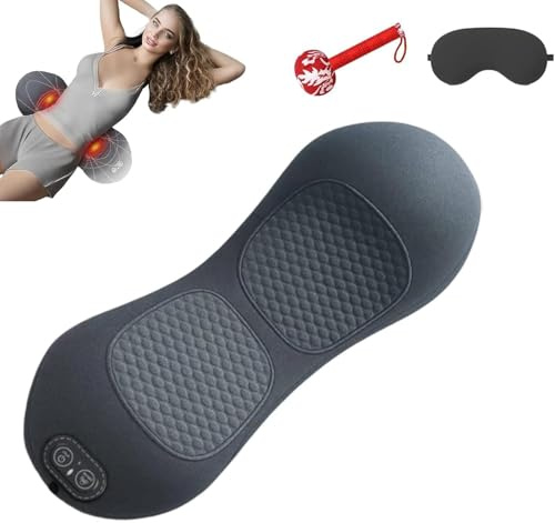 Ergopur 3-Zonen Ergoflow Tiefenmassagegerät, 3 in 1 Ergo Pur Rücken Massagegerät Mit Wärme, Vibration & Lendenstütze, 2 Versionen: Netz/Akku (USB-C), Für Büro & Zuhause (Netzbetrieb)