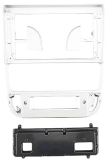 Adaptador De Radio Marco De Coche 9 Pulgadas Kit Panel De Instalación para Peugeot 406 1999-2004 2000 2001 2002 2003 MENSUNUBNM(Plata)