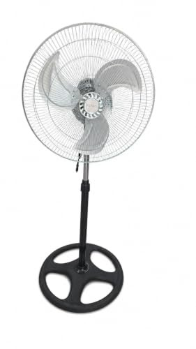 Fan 18inch with 3-Speed Control | Quiet operation, high velocity, 3 in 1, mounting wall option, desk option or pedestal. Stable base