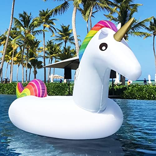 Dracarys Juguetes Piscina, Unicornio Hinchable, 250×140×110CM Gigante flotadores Piscina para Adultos y niños, Juguete Inflable Piscina Playa con válvula rápida