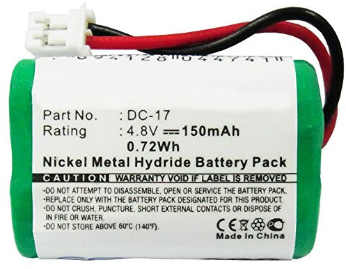 subtel, Batterie pour Casque Compatible avec Kinetic MH120AAAL4GC (150mAh, 4.8V) Batterie de Remplacement NiMH 4.8V