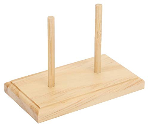 Cikonielf Fadenhalter Faden Ständerhalter Nähgarnhalter aus Holz Garnhalter Fadenspulen Organizer Wickelzubehör natürlicher Garnspender für Stickerei, Quilten, Nähen