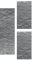 HomebyHome Bettumrandung Schlafzimmer 3 teilig Teppich Grau-5 - Waschbarer Bettumrandung Teppich Läufer Set Extra Flauschig Bettvorleger Schlafzimmer Bettset:2 St. 80x150 cm | 1 St. 80x250 cm