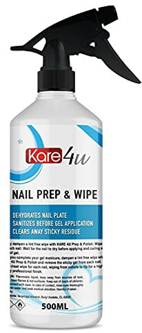 Prep And Wipe Nail Gel Polish Cleanser Cleaner UV LED Manicure 100ml to 10 Litre (500ML SPRAY)