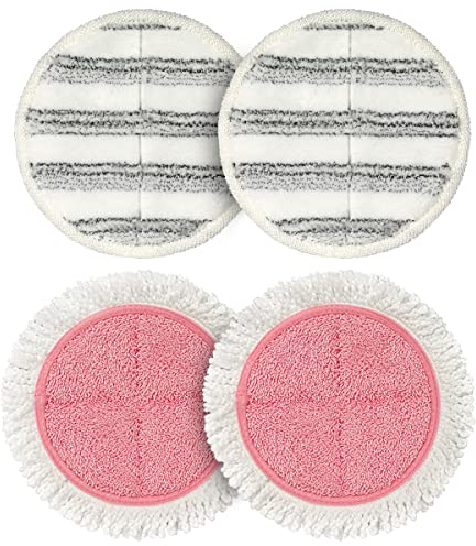 OGORI 4 Packung Ersatz Elektrischer Mopp Wischpads - Reinigungspads und Scrubby Pads