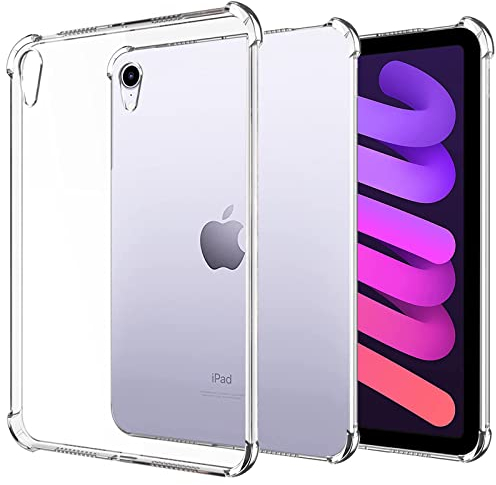 easyBee Funda para iPad Air 5.ª Generación 2022 y iPad Air 4.ª Gen 2020 10,9-Pulgadas, Carcasa Protector Trasera de Silicona Ultrafina Antigolpes, Estuche Tablet HD - Transparente