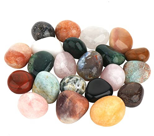 NKlaus Piedras para masaje (300 g – 900 g, mezcla India, 35-50 mm, piedras curativas 11177), 300g - ca. 7 Stück