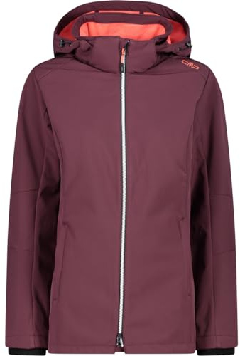 CMP - Woman Jacket Zip Hood, Burgundy, XS