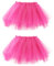 Bezioner 2 PCS Tüllrock Damen,Tütü Rock Damen 5 Lagig Festival Outfit Frauen Party Halloween Kostüme Ballettkleidung Tanzrock Rose