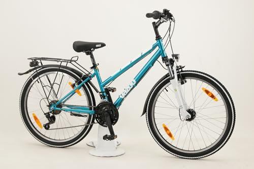 Yazoo Devil 2.4 24 Mädchen/Jugend ATB Bike 21-Gang Shimano Kette Nabendynamo StVZO 24 Zoll 21 Gang Kettenschaltung blau