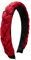 Alpenflüstern Trachten-Flecht-Haarreif Leinen-Optik - Damen Haarschmuck rutschfest, Haarband geflochten fürs Dirndl (rot) ADV141