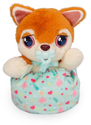 Mini Paws Baby Shiba Inu, Interaktiver Babyhund zum Herumtragen und Kuscheln, der Laute von Sich gibt - inkl. eines Tragebeutels, Empfohlen für Kinder ab 3 Jahren