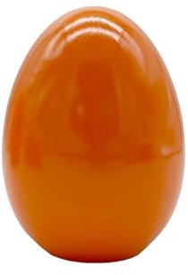 Knüllermarkt Keramik Osterei Orange ca. 10,5 cm Ostern Ostereier Frühling Tischdeko Deko Dekoration Gesteck Gestecke