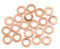A ABSOPRO Rondella Piana in Rame M6 x 10mm x 1mm Guarnizione di Tenuta per Viti Bulloni Dadi (Set di 20)