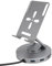 Cuifati Supporto Hub USB C 10 in 1, Docking Station per Laptop Ruotabile a 360° con Supporto per Tablet e Telefono, Supporto per Telefono Pieghevole con Hub USB C - 4k HDMI USB C USB 2.0