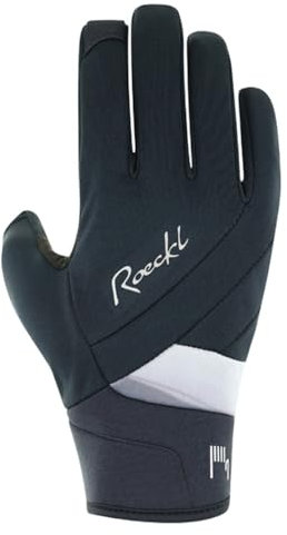 Roeckl Waldau 2 Damen Winter Fahrrad Handschuhe lang schwarz/grau 2025: Größe: 6