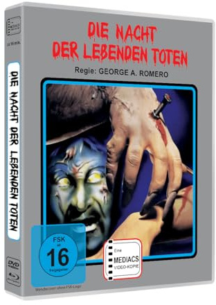 mediacs Die Nacht der lebenden Toten (Neue Synchronisation)Limitiert auf 222 in der Scanavo Full-Sleeve Box (Blu-ray + DVD) RETRO