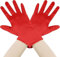 IHLOOTD Rote Handschuhe Halloween Red Gloves Glänzende Teufel Rot Handschuhe Rote Halloween Gloves für 1920s Style Cosplay, Karneval Kostüm, Opera Look
