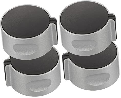 KITANDOVE 4pièces Boutons De Commande Pour Réchaud à Gaz De Zinc Remplacement Facile Des Boutons à Degrés Gauche Et Droit