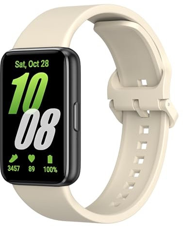 AK für Samsung Galaxy Fit 3 Armband Damen Herren, Wasserfestes Klassisches Armband für Samsung Fit 3 Smartwatch Zubehör, Flexibel TPU Ersatzarmbänder für Samsung Galaxy Fit 3 SM-R390 Uhrenarmband