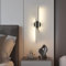 Riserva Aplique Pared Interior Negro, 4500K Luz Natural Lámpara de Pared LED Moderna 24W Lineal Aluminio para Dormitorio, Salon, Pasillo, Escalera, 60cm