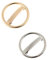 HAPINARY 2stücke Haarklammern Für Damen Haarspangen Mit Geometrischem Metallring Geeignet Für Partys Und Alltag Gold Und Silber