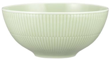 Seltmann Weiden Amina Seladon Schüssel, 21 cm, Runde Servier- und Salatschüssel mit dezentem Relief-Muster, Spülmaschinen- und Mikrowellenfest, Porzellan, Grün
