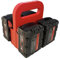 Battery Carrier compatible with Einhell Power X-Change PXC 18v Batteries | DIY Gift | Builders Gift | Gifts For Dad | Heavy Duty | Customisable (Red, 4 Battery)