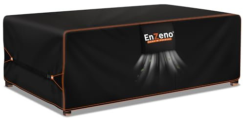 Enzeno Abdeckung Gartenmöbel, Wasserdicht Abdeckplane Gartenmöbel, Oxford Gewebe Plane für gartenmöbel, Gartenlounge Abdeckung Winterfest180x150x90cm