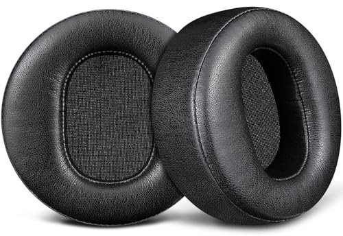 SOULWIT Ersatz Ohrpolster für Audeze LCD-2, LCD-2C, LCD-3, LCD-4, LCD-4Z, LCD-MX4, LCD-X, LCD-XC Kopfhörer, Ersatzpolster Polster mit weichem Proteinleder und hochdichtem Memory-Schaum