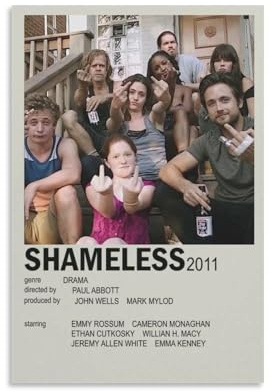 Poster der Shameless TV-Show-Serie, Druck, Fotokunst, Malerei, Leinwand, Poster, Zuhause, moderne Dekoration, Poster, 30 x 45 cm