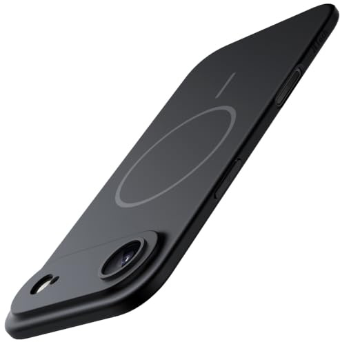 JETech Magnetische Dünn Hülle für iPhone Air, Schwarz | Kompatibel mit MagSafe, Kameraschutz, Ultradünne Matte Oberfläche, Leichtdesign