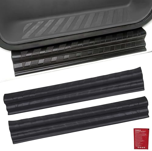 clickmax 2 Piece Set Front Door Sill Protectors, ABS Entry Guard Kick Plates, Interior Scuff Plates, Car Accessories for Sprinter & Crafter Van Models 2006-2017